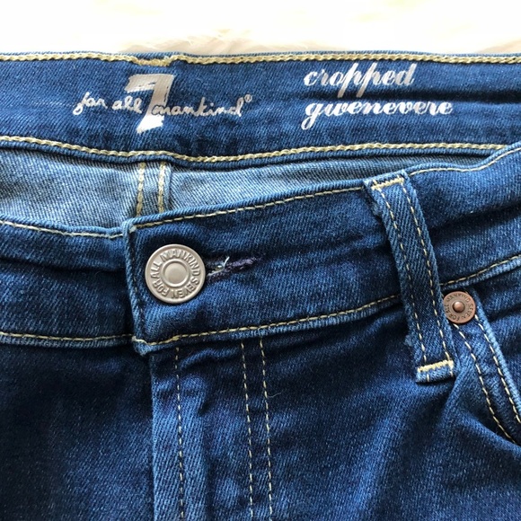 5[7ForAllMankind] Medium blue cropped Gwenevere - Picture 6 of 6